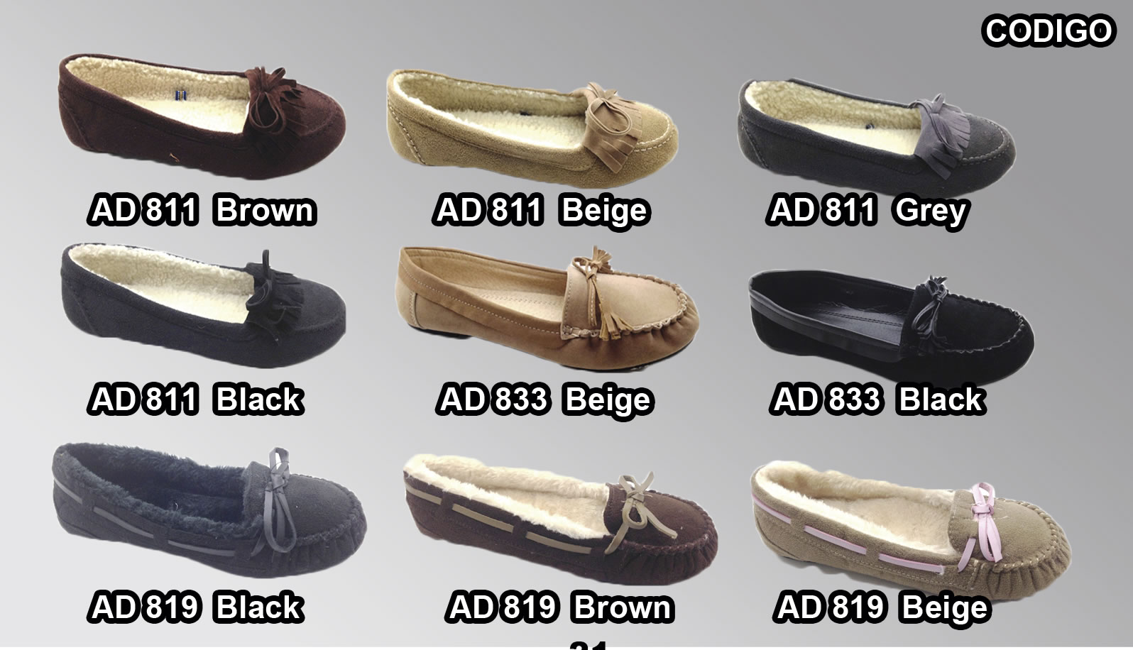 WOMEN SHOES CODIGO 0600 AD811 BROWN