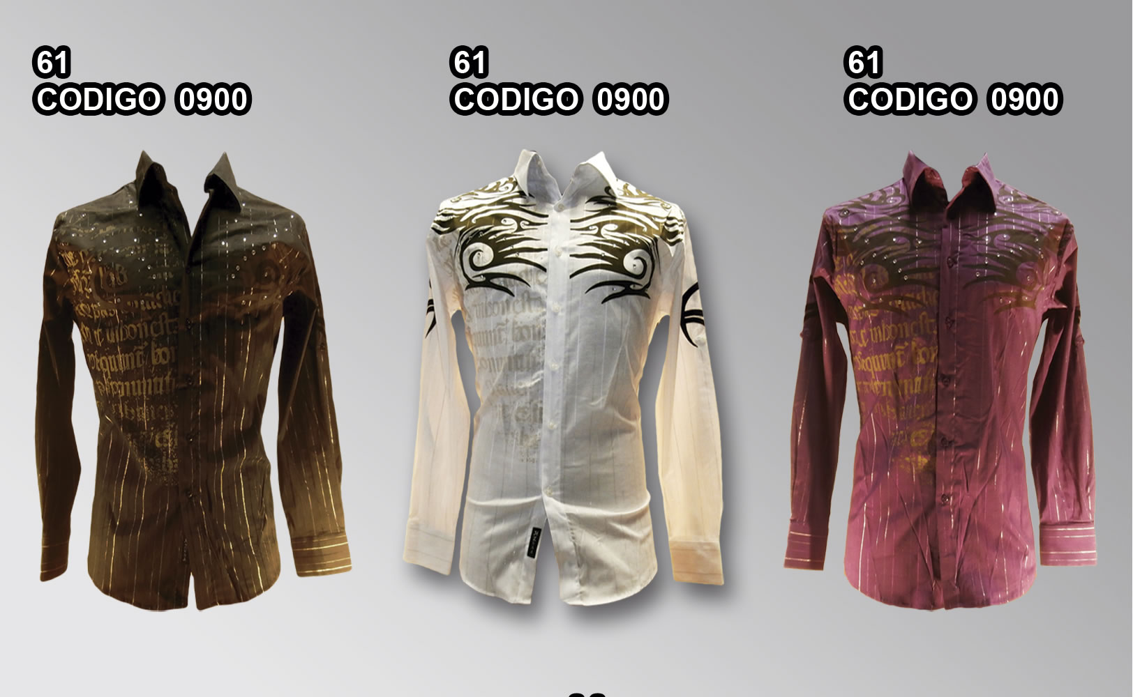 CAMISAS CODIGO 0900 61